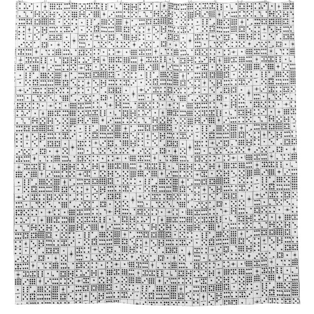Cortina Para Box Retro Starburst Dominoes (Frente)