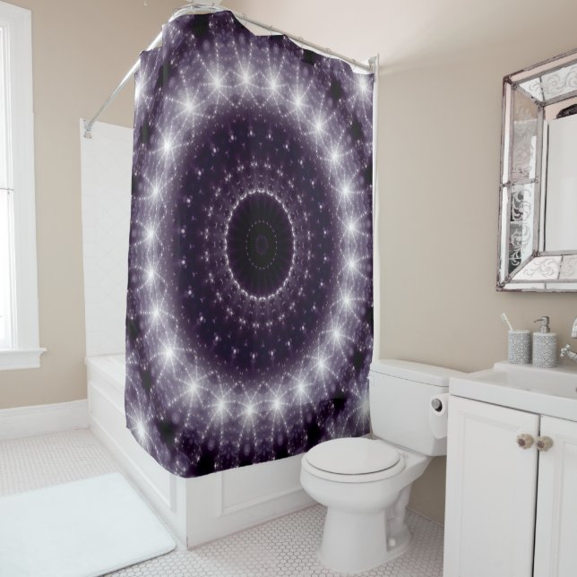 Cortina Para Box Rico Delicar Padrão de Lace Preto e Branco (In Situ)