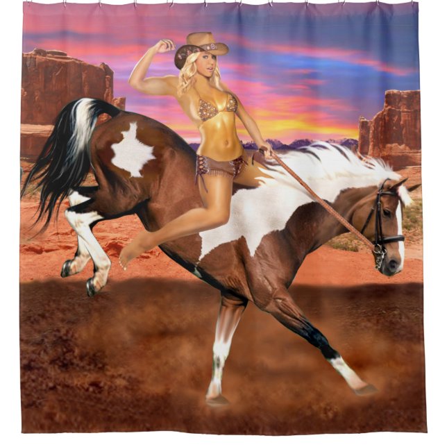 CORTINA PARA BOX RIDE M BRONCO COWGIRL (Frente)