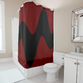 Cortina Para Box Rio Negro Moderno Vermelho Profundo