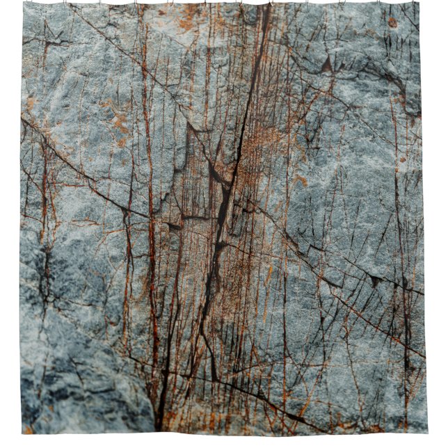 Cortina Para Box Rock azul (Frente)