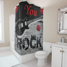 Rock Music Violitar - cortina preta