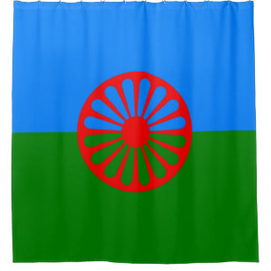 Cortina Para Box Romani Flag