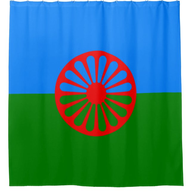 Cortina Para Box Romani Flag (Frente)