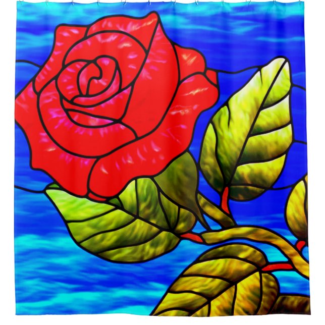 Cortina Para Box Rosa Art (Frente)