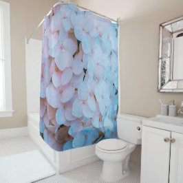 Cortina Para Box Rosa claro Hydrangeas