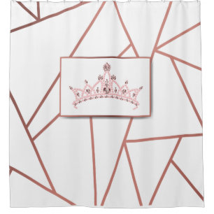 Cortina Para Box Rosa Dourado Regal Princess