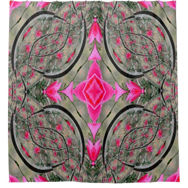 Cortina Para Box Rosa Garden..... (Frente)