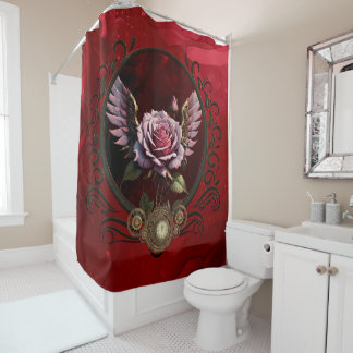 Cortina Para Box Rosa Steampunk