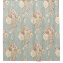 Rosas brancos cor-de-rosa embebidos em fundo azul