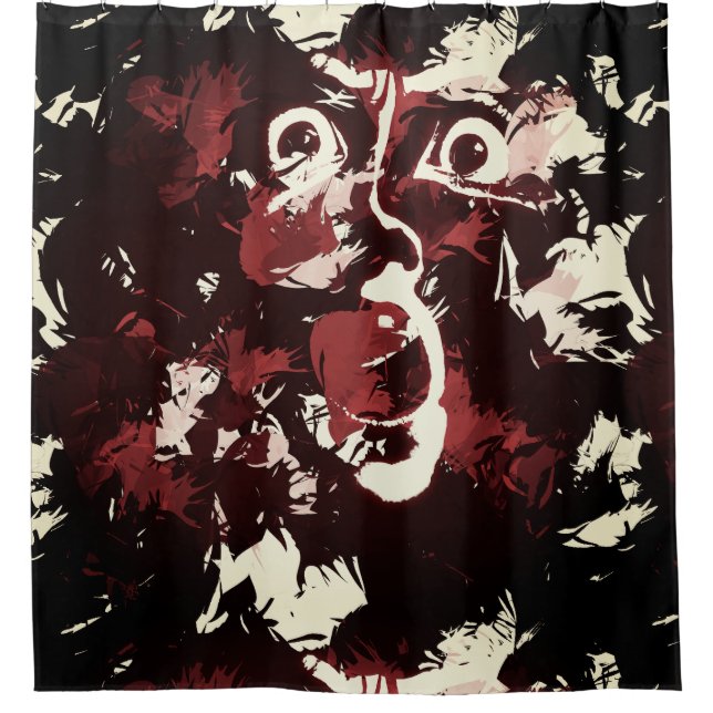 Cortina Para Box rosto assustador (Frente)