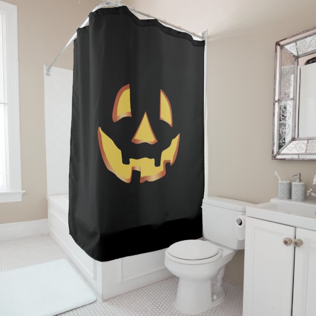 Cortina Para Box Rosto de abóbora para o Halloween (In Situ)