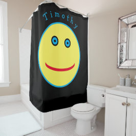 Cortina Para Box Rosto engraçado com seu nome