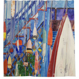 Cortina Para Box Rowboat E Buoys