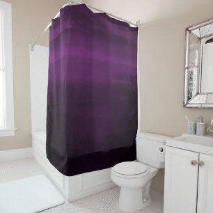 Cortina Para Box Roxo Ameixa Moderno Escuro Mal-humorado Aquarela C
