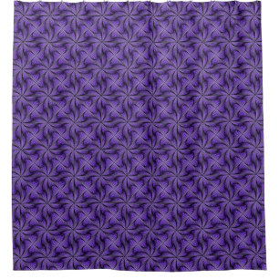 Cortina Para Box Roxo Espiral 3D Geométrico
