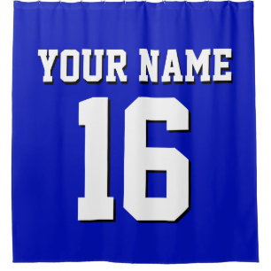 Cortina Para Box Royal Blue White Sports Jersey Team
