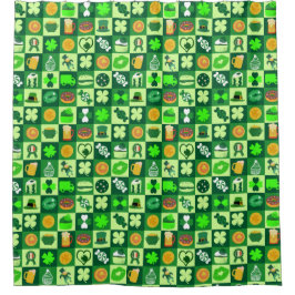 Cortina Para Box Rua. Ícones do dia de Patrick Padrão sem costura