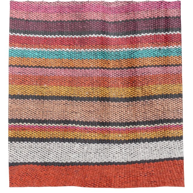Cortina Para Box Rug Richness: Texturas mexicanas no Peru (Frente)
