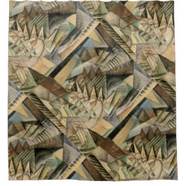 Cortina Para Box Rush Hour, Nova York por Max Weber, Cubismo Vintag