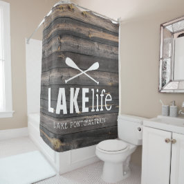 Cortina Para Box Rustic Lake Life Paddles Personalizado
