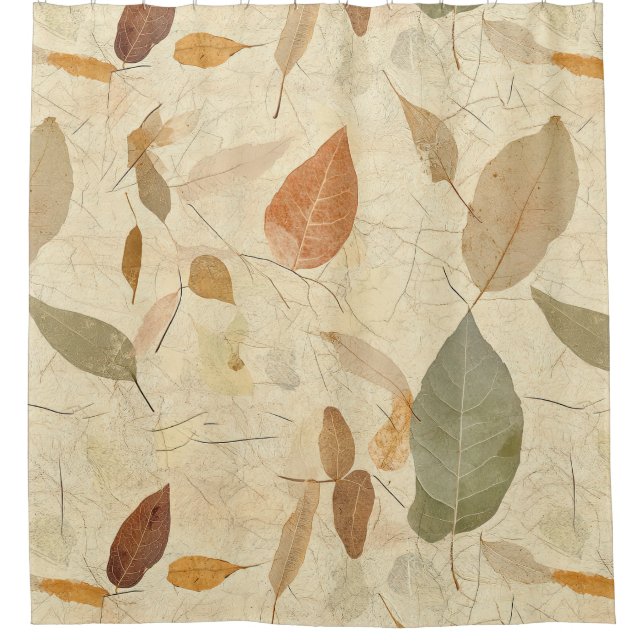 Cortina Para Box Rustic Nature-Inspired Leaf - Botanical Art (3) (Frente)
