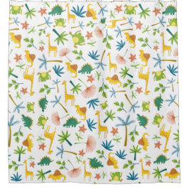 Cortina Para Box Safari padrão girafa bonitinha crianças da selva l