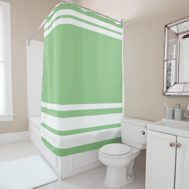 Cortina Para Box Sage : Linhas Modernas e Círculo em branco (In Situ)