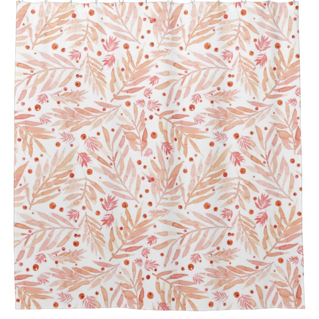 Cortina Para Box Salmon Foliage (Frente)