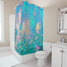 Salto de Aqua Trippy com flores psicodélicas