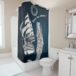 Cortina Para Box Salve as baleias