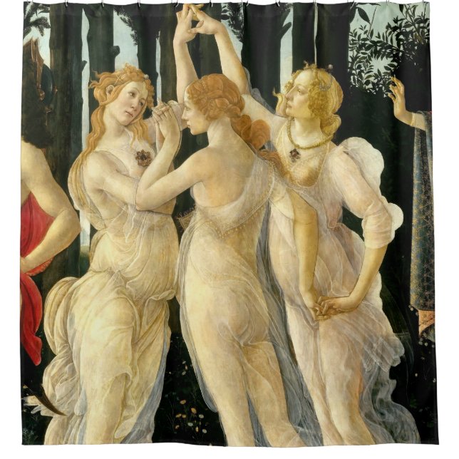 Cortina Para Box Sandro Botticelli "Primavera - Três Graças"  (Frente)