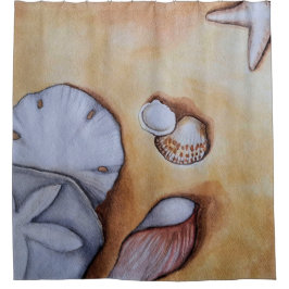 Cortina Para Box Sandy Seashells