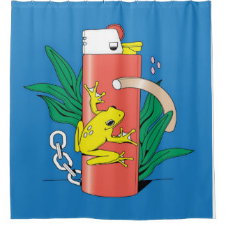 Cortina Para Box Sapo abstrato Zippo Impressão Art | Amantes de Sap