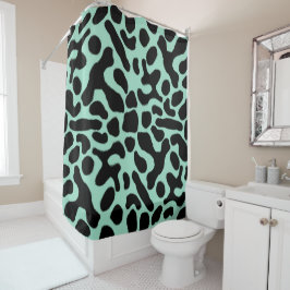 Cortina Para Box Sapo de dardos verdes e negros