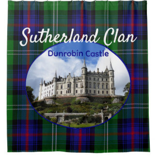 Cortina Para Box Scotland Castle Sutherland Scottish Clan Tartan