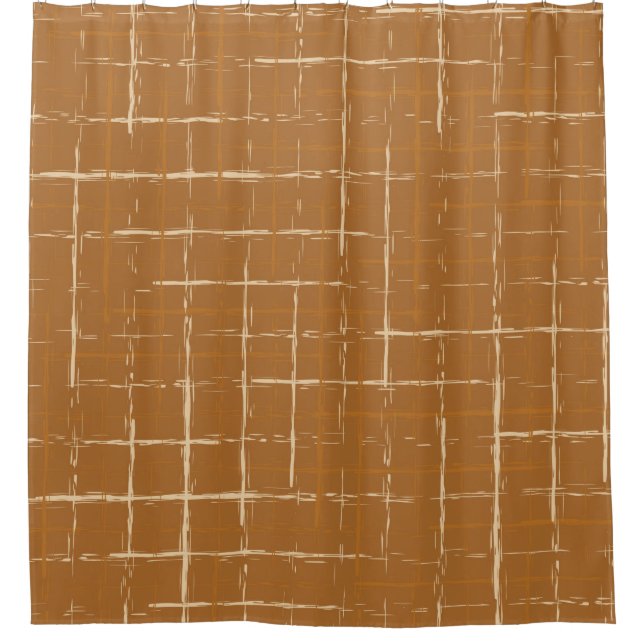 Cortina Para Box Seamless geometric pattern with abstract brush str (Frente)