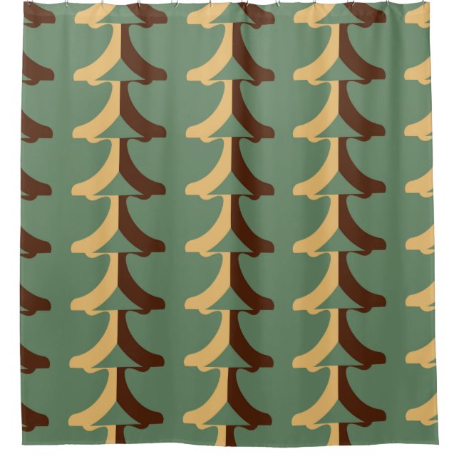 Cortina Para Box Seamless retro pattern with vertical elements. abs (Frente)
