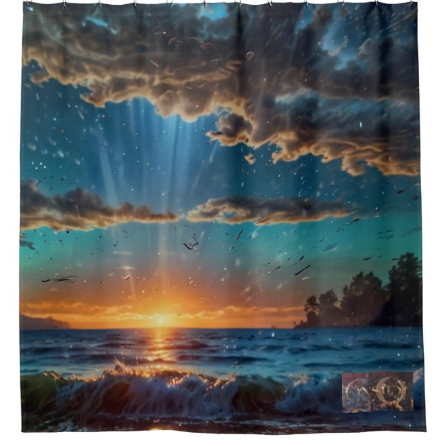 Cortina Para Box Seaside Sunrise (Frente)