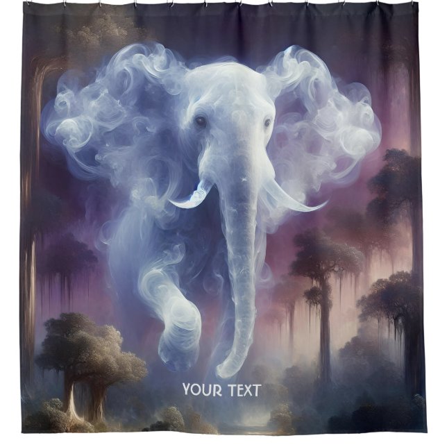 Cortina Para Box Selva de Elefante Fantasy Cute Mist (Frente)