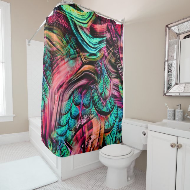 Cortina Para Box Selva Tropical Colorida (In Situ)