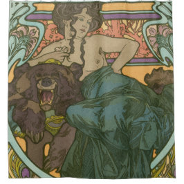 Cortina Para Box Sem título por Alphonse Mucha (1902)