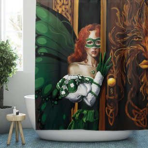 Cortina Para Box Senha Secreta da Fada Céltica Verde Mística Irland