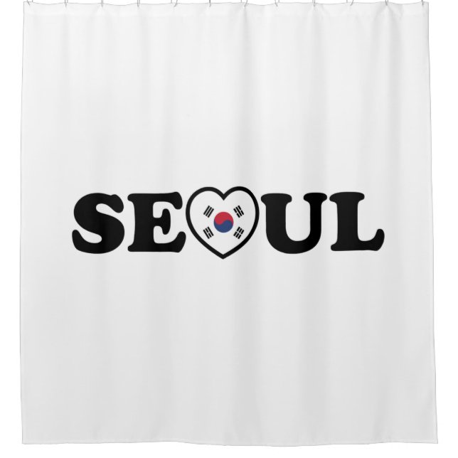 Cortina Para Box Seoul Love Heart Taegeukgi Flag (Frente)