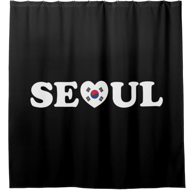 Cortina Para Box Seoul Love Heart Taegeukgi Flag (Frente)
