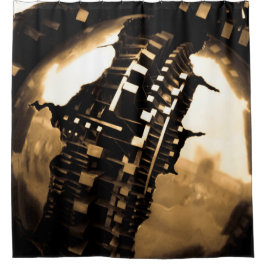 Cortina Para Box Sepia Steampunk