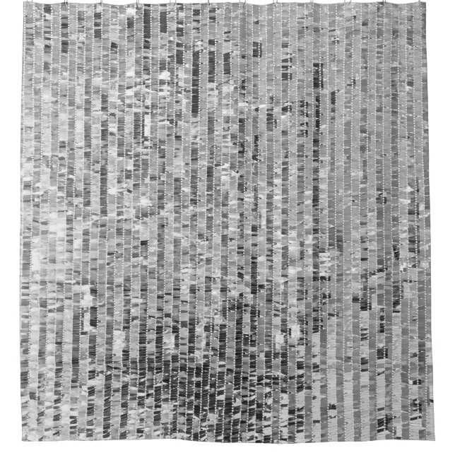 Cortina Para Box Sequências prateadas padrão sem soldadura (Frente)