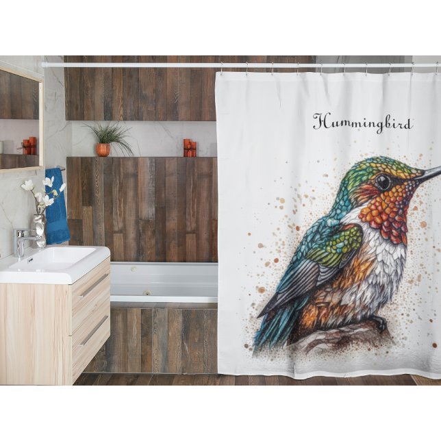 Cortina Para Box Serenata de Hummingbird, personalizada (Criador carregado)