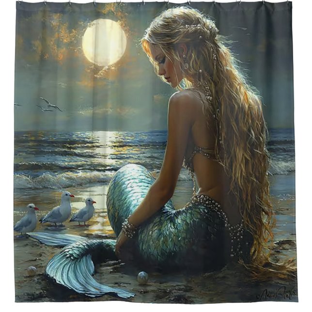 Cortina Para Box Serene Mermaid Sunset (Frente)