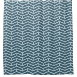 Cortina Para Box Setas Nítidas em Oposição Crítica Chevron Dois Ton